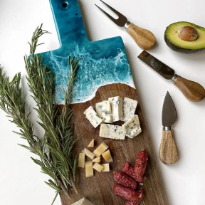 Мастер- класс «Разделочная доска с декором Эпоксидной смолой»