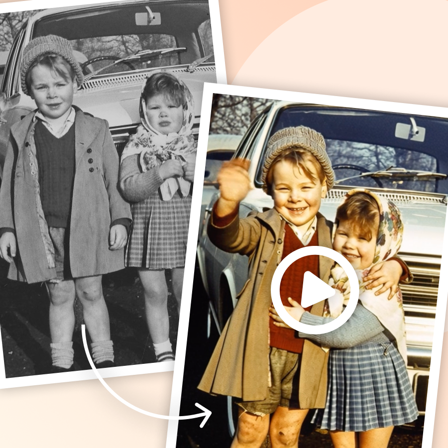 Создание трогательного/подарочного фильма с ожившими фото (2-минутный фильм)