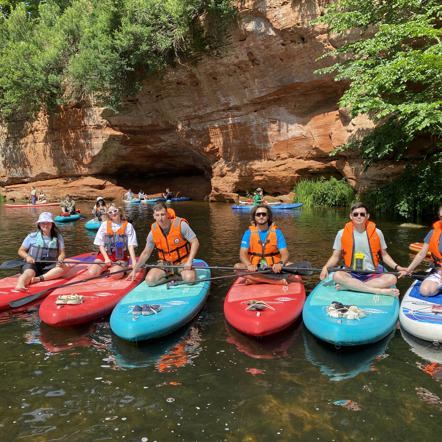 Сап прогулка р. Оредеж Девонский каньон для двоих