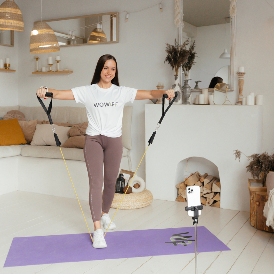 Онлайн-тренировки с личным тренером WowFit (4 тренировки)