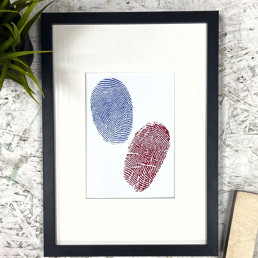 Макро фото отпечатка 30х40 см для двоих