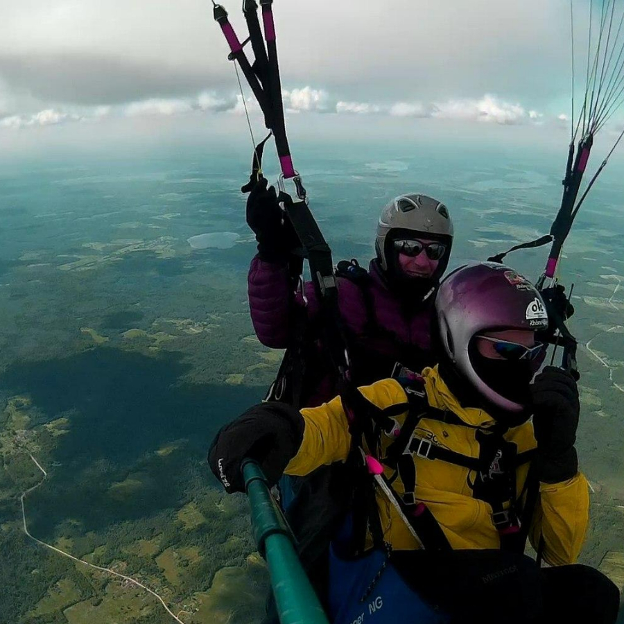 Полет на параплане для двоих  (20 минут)