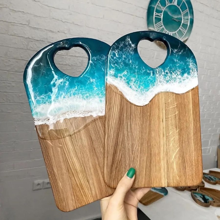 Мастер- класс «Разделочная доска с декором Эпоксидной смолой»