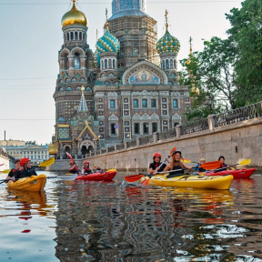 Прогулка на каяках по центру Петербурга для двоих