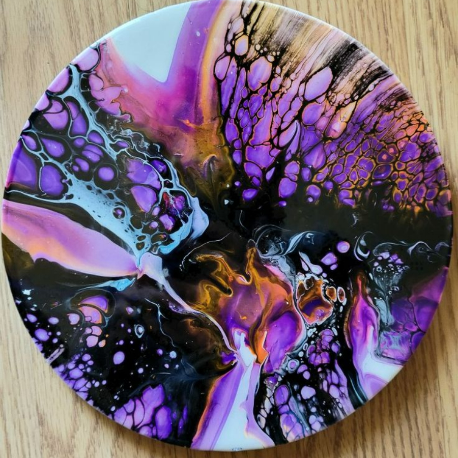 Мастер класс по жидкому акрилу "Fluid Art" 40 см