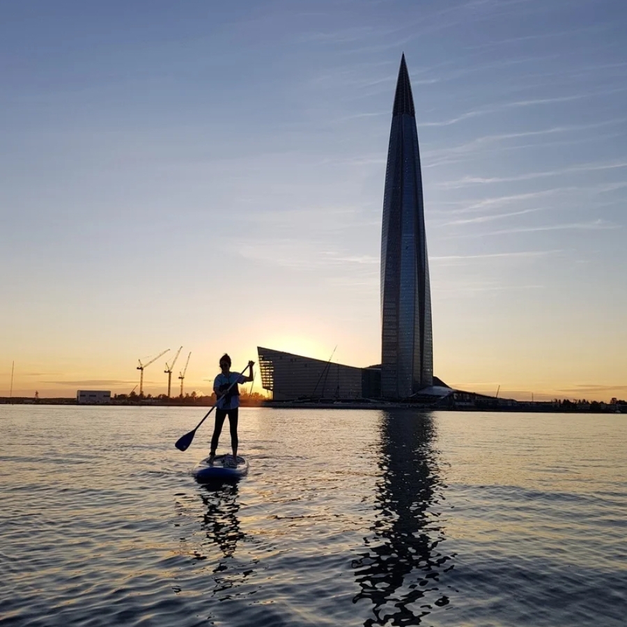 Прогулка на SUP по Лахтинскому разливу для компании