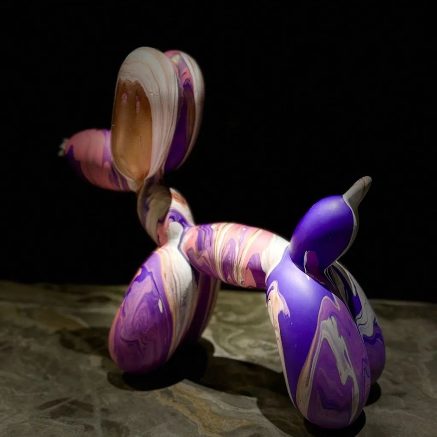 Роспись собачки Ballon Dog