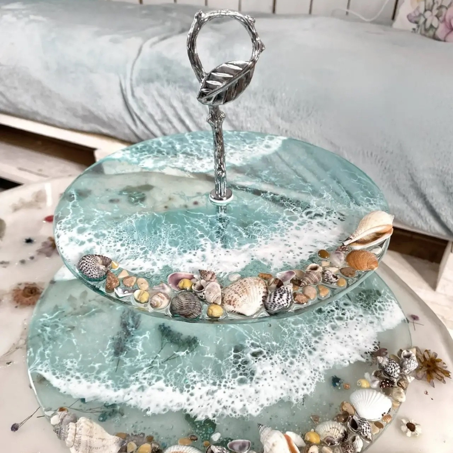 Мастер- класс «Этажерка для фруктов из эпоксидной смолы» для двоих