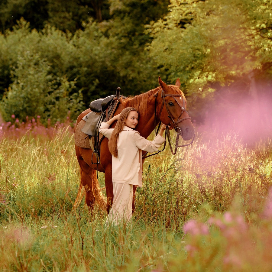 Индивидуальная  шаговая конная прогулка 