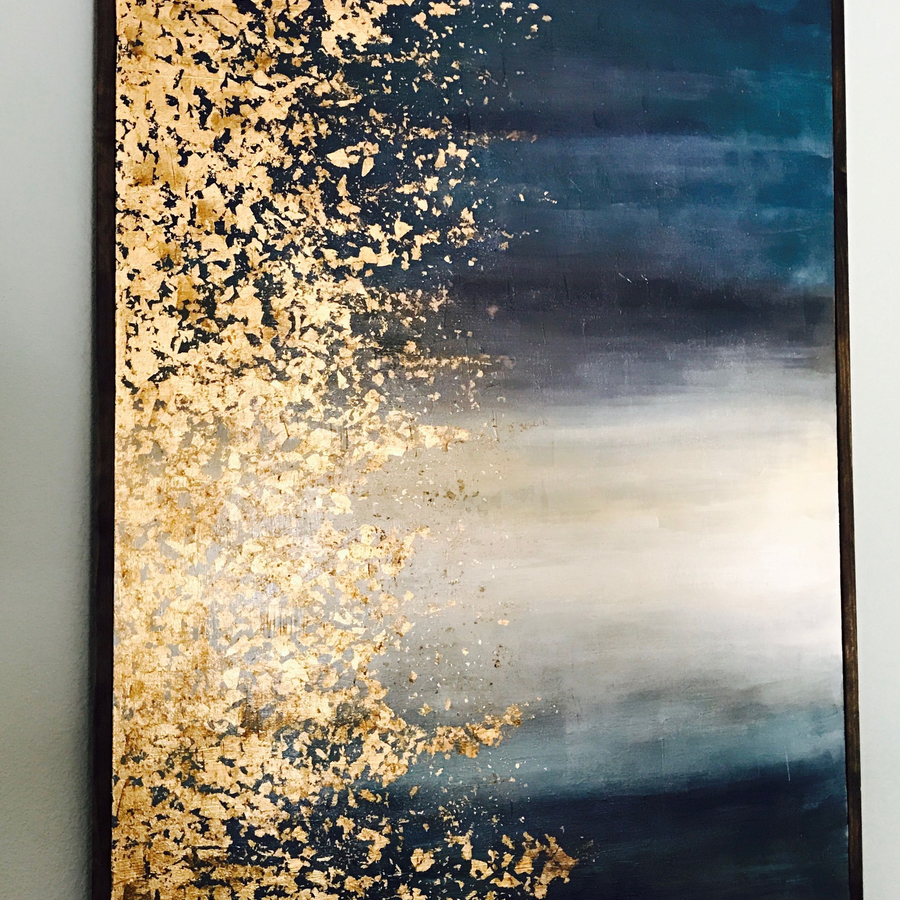 Мастер- класс по интерьерной картине с золотой поталью (2 персоны)