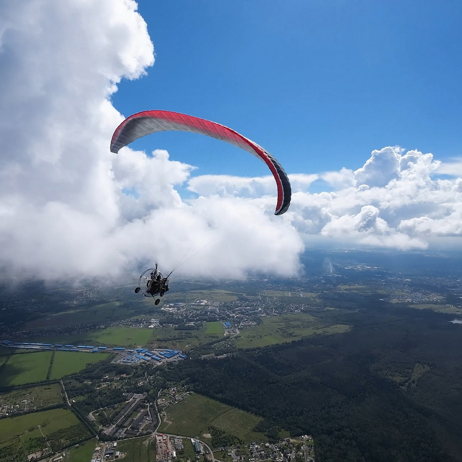 Полет в тандеме на паратрайке (15 минут)