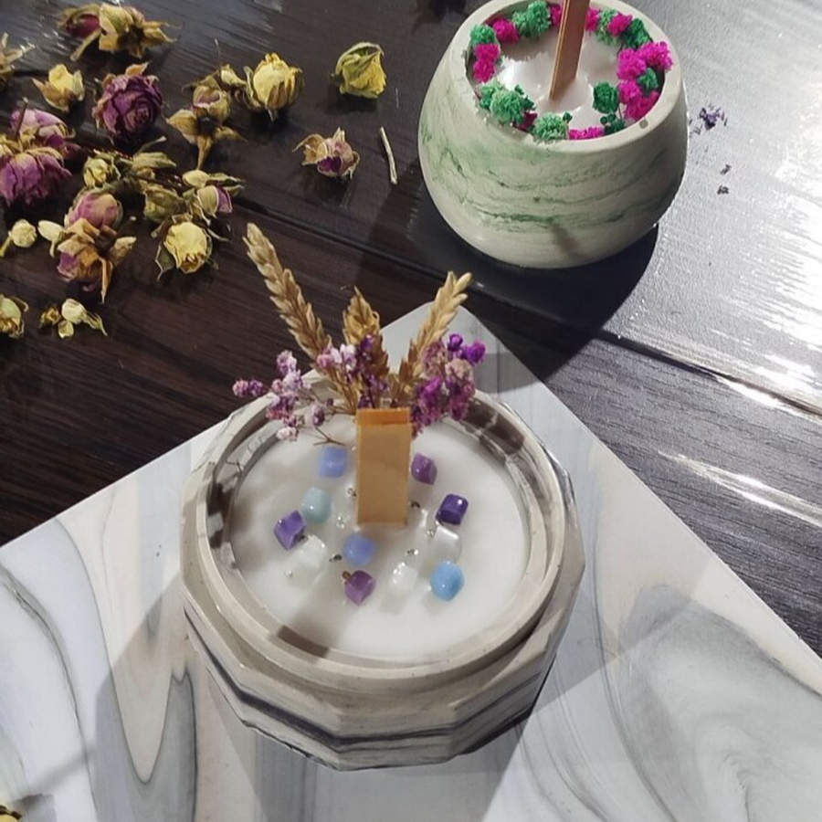 Мастер-класс по созданию свечи в гипсовой форме