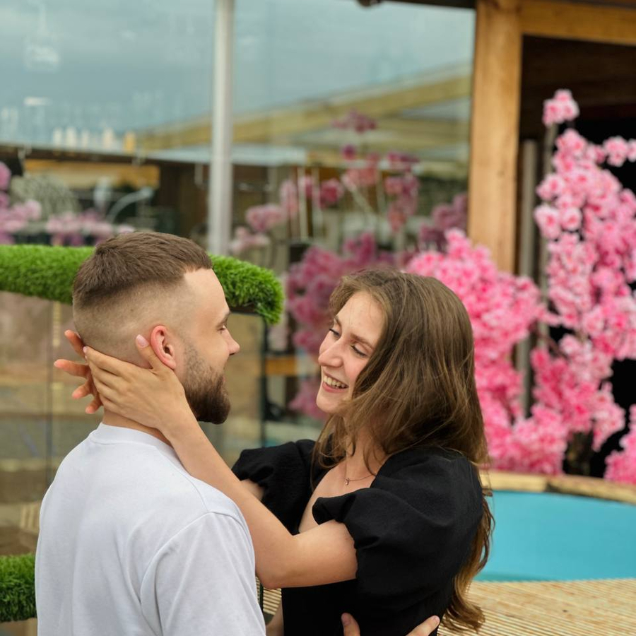 Романтическое свидание на крыше