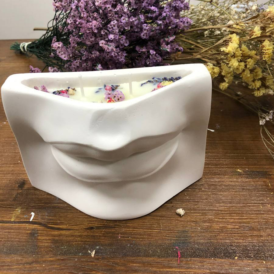 Мастер-класс «Соевые свечи» гипсовое кашпо в студии рисования ZUART