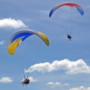 Полет на параплане для двоих  (10 минут)