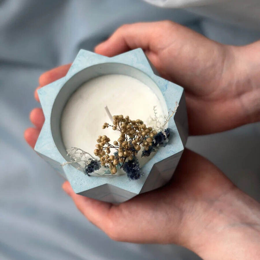 Мастер-класс по созданию свечи в гипсовой форме для двоих