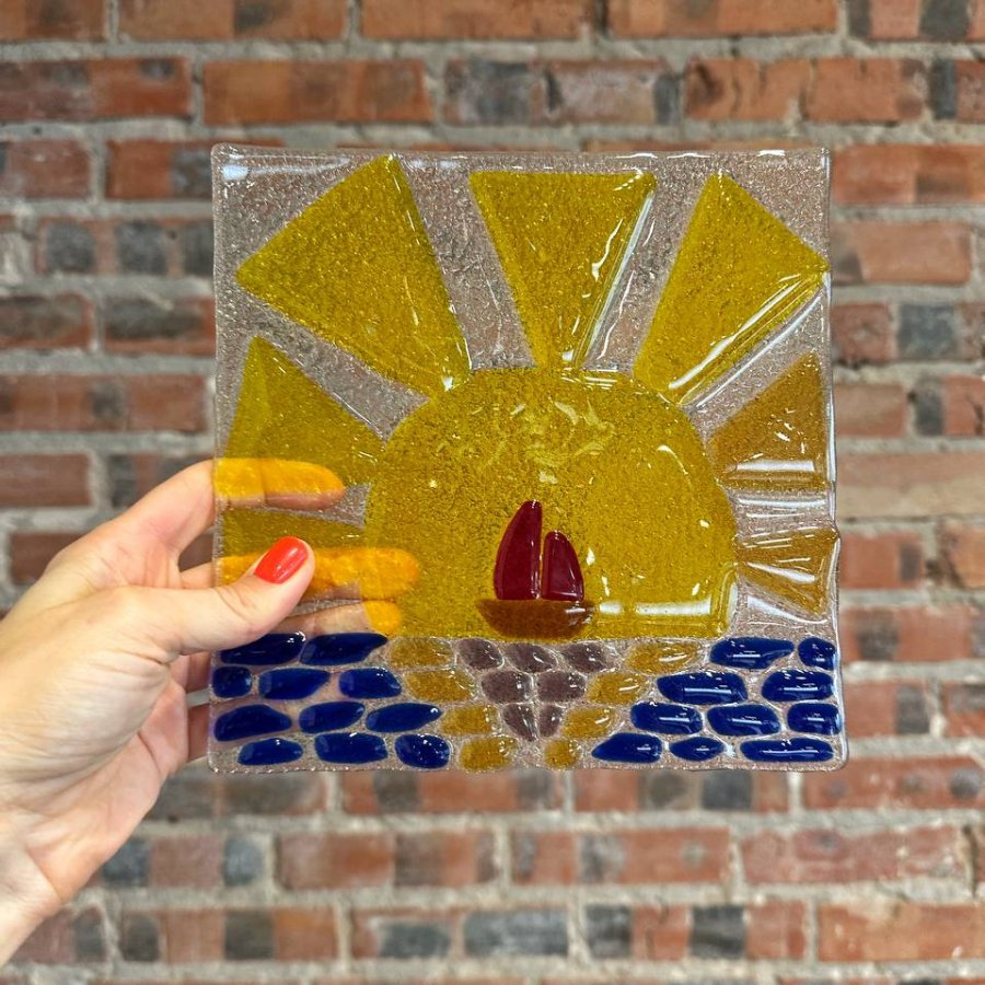 Мастер- класс фьюзинг "блюдо для сервировки" для двоих