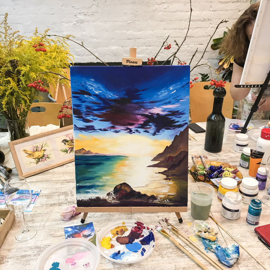 Мастер-класс по рисованию для компании