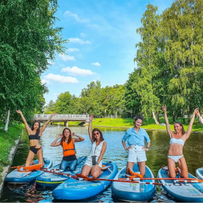 Прогулка на SUP по парковым островам Петербурга для двоих