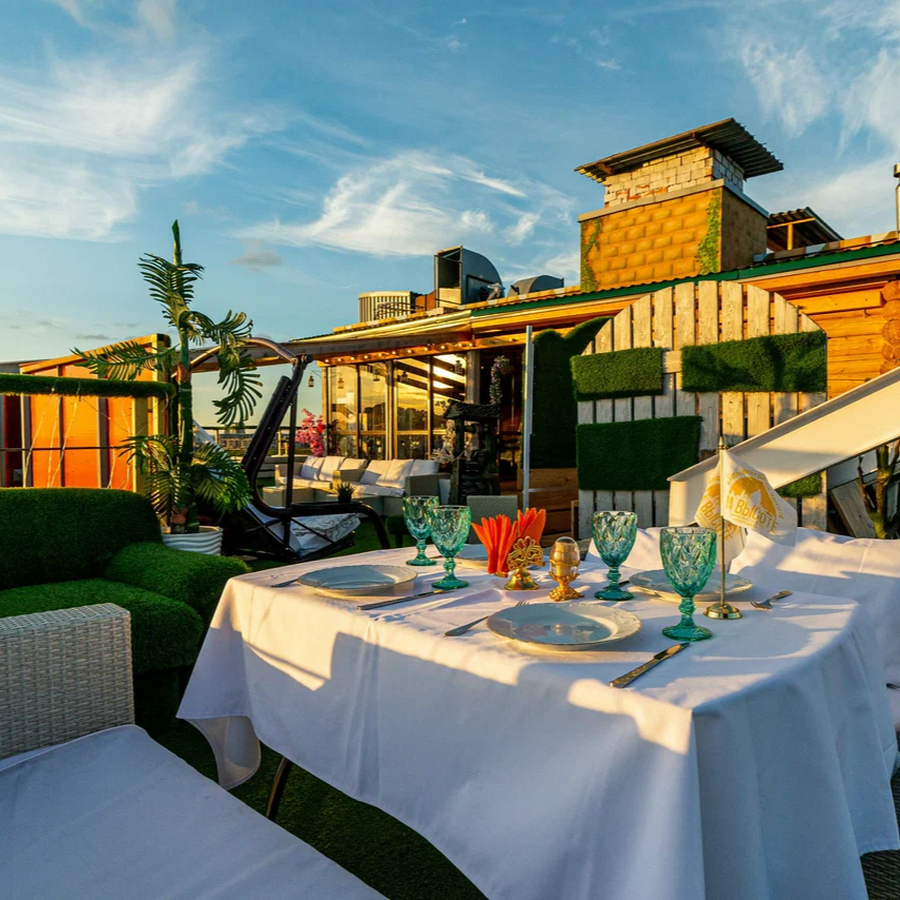 Банное удовольствие с видом на город