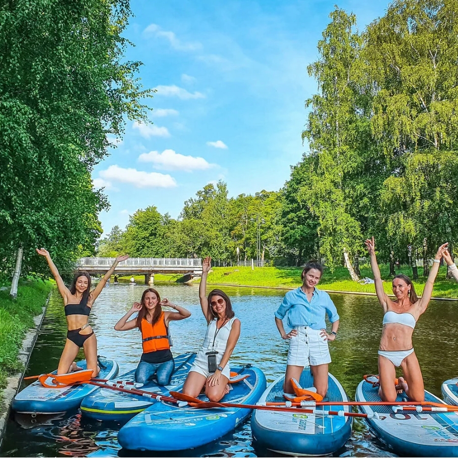 Прогулка на SUP по парковым островам Петербурга для двоих
