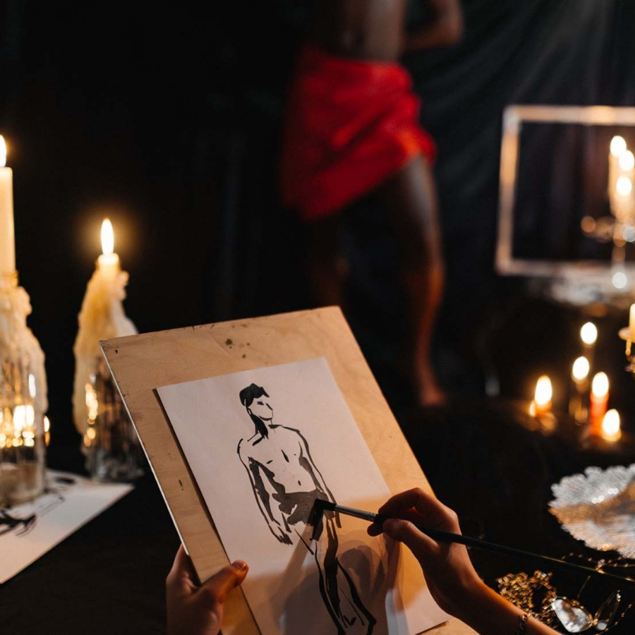 Арт- вечеринка "Обнаженное искусство" для двоих