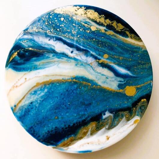 Мастер-класс по эпоксидной смоле в технике "Срез камня" (3 персоны)