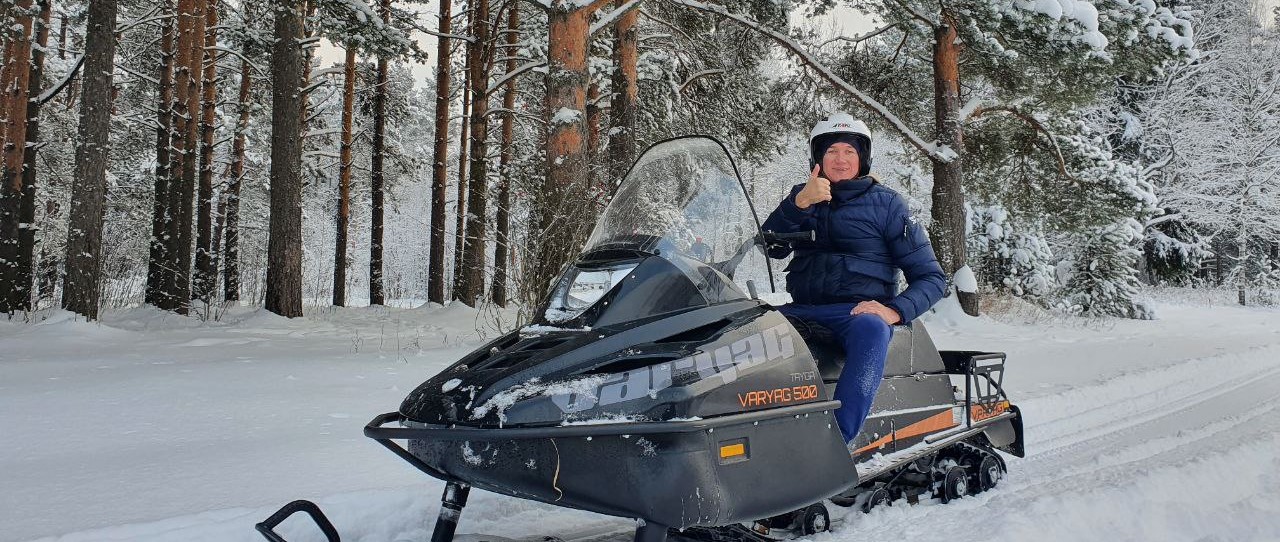 Аренда снегохода для двоих (1 час)