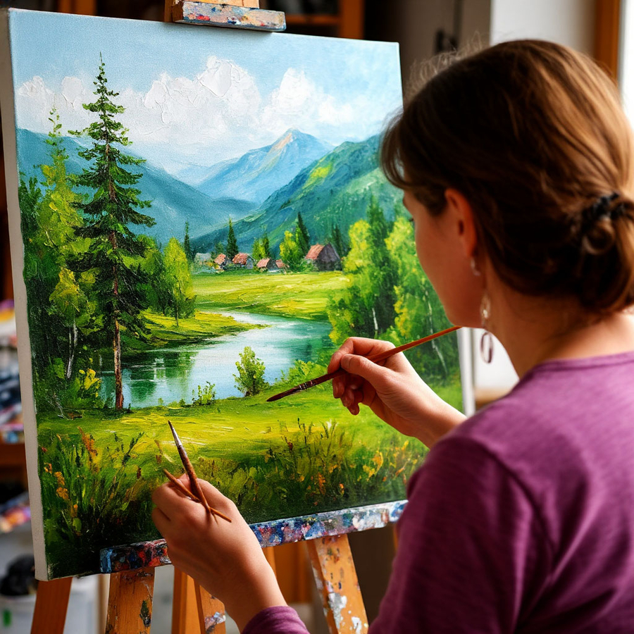 Мастер-класс «Масло/ Акрил»