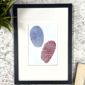 Макро фото отпечатка 13х18 см для двоих