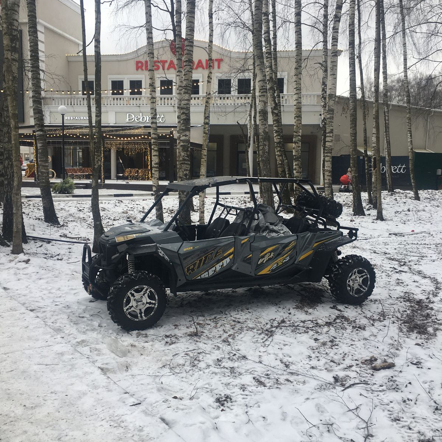 Катание на багги по лесной трассе