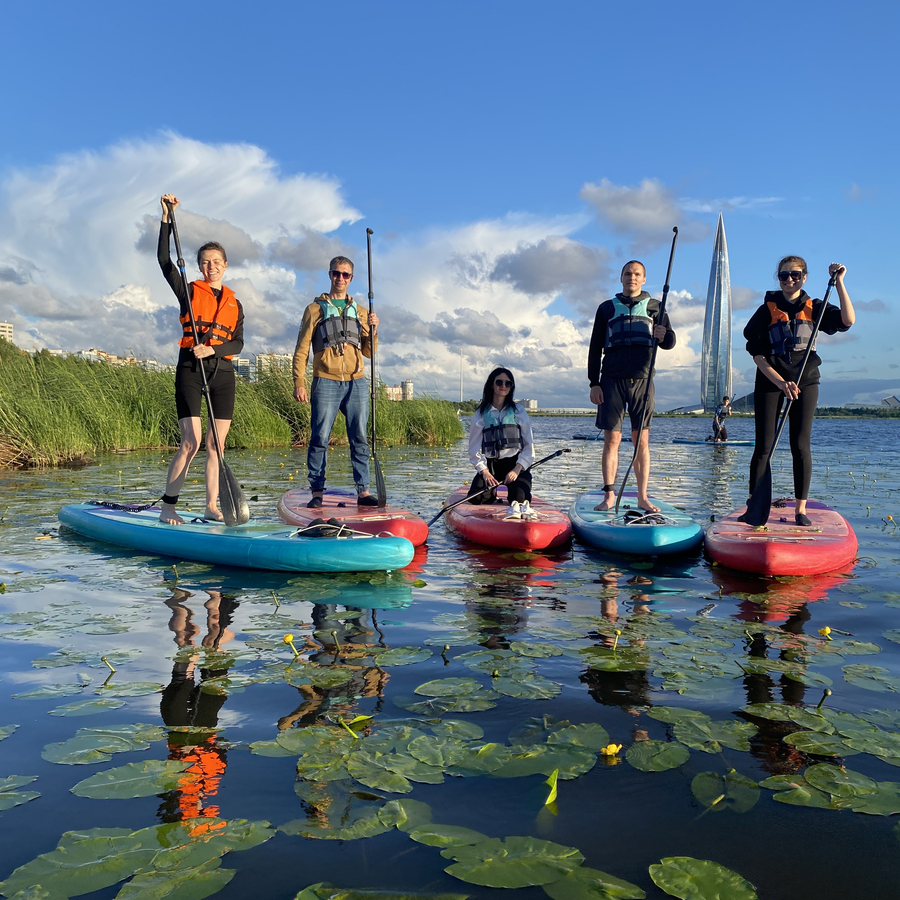 Сап прогулка Закат на Лахте