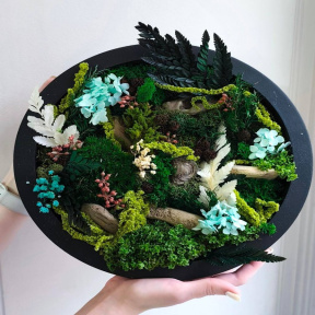 Мастер-класс по созданию картины из мха 