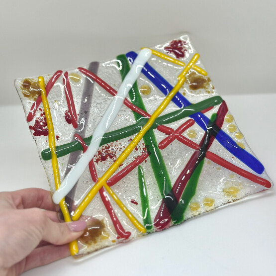 Мастер- класс фьюзинг "блюдо для сервировки"