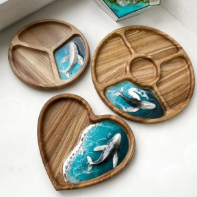 Мастер- класс «Деревянная тарелочка с декором Эпоксидной смолой»