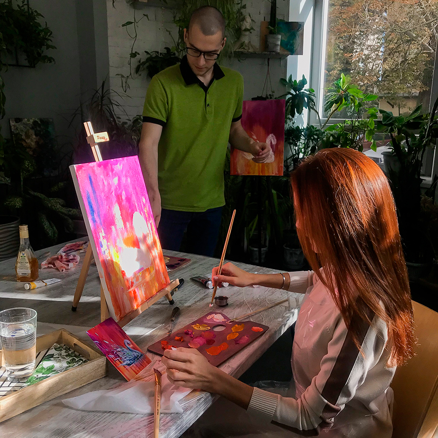 Индивидуальный мастер-класс по живописи маслом или акрилом