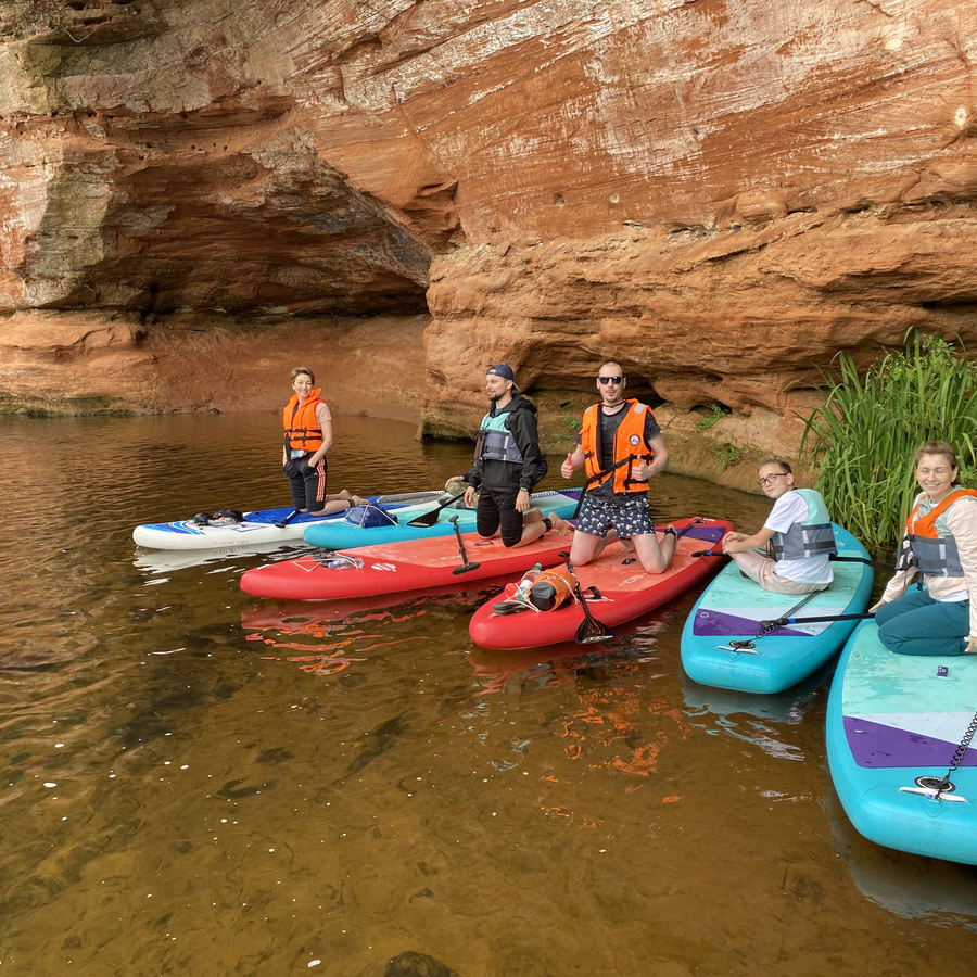 Сап прогулка р. Оредеж Девонский каньон